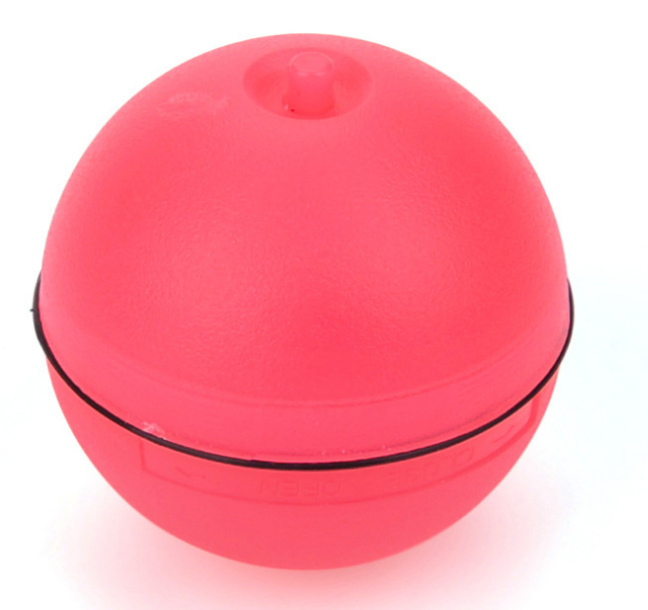 Red LED rolling cat ball