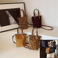Women's Crossbody Bag Autumn and Winter Retro Leopard Print Shoulder