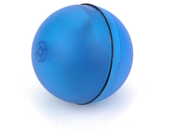Blue LED rolling cat ball