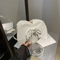 Heart Shape Bag Strap Design Bat Wings One Shoulder Crossbody Bag